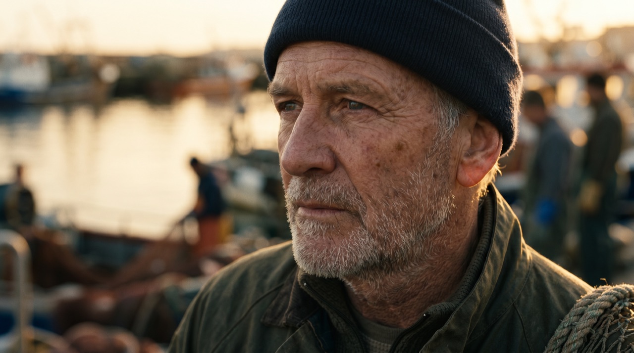 Cinematic human portrait frame