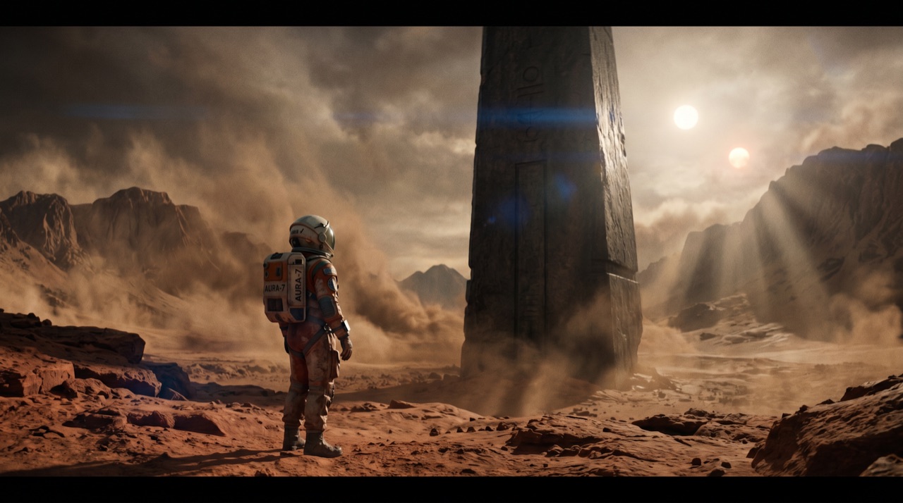 Sci-fi cinematic frame
